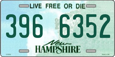 NH license plate 3966352