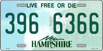 NH license plate 3966366