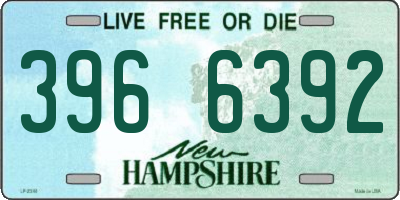 NH license plate 3966392