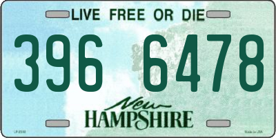 NH license plate 3966478
