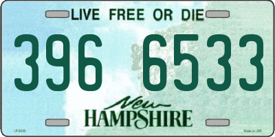 NH license plate 3966533