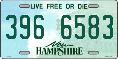 NH license plate 3966583
