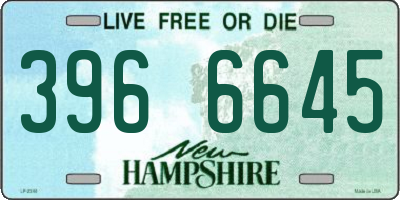 NH license plate 3966645