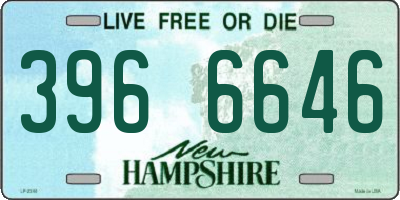 NH license plate 3966646
