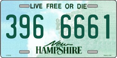 NH license plate 3966661