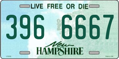 NH license plate 3966667