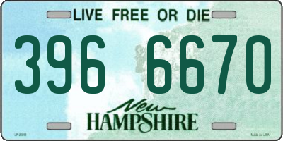 NH license plate 3966670