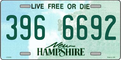 NH license plate 3966692