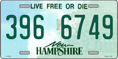 NH license plate 3966749