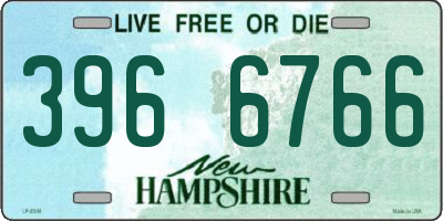 NH license plate 3966766