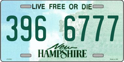 NH license plate 3966777