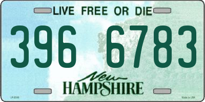 NH license plate 3966783