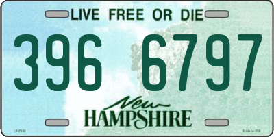 NH license plate 3966797