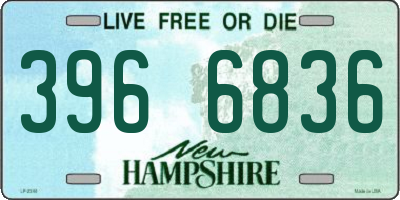 NH license plate 3966836