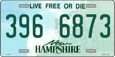 NH license plate 3966873