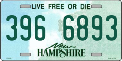 NH license plate 3966893