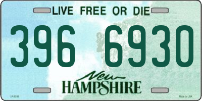 NH license plate 3966930