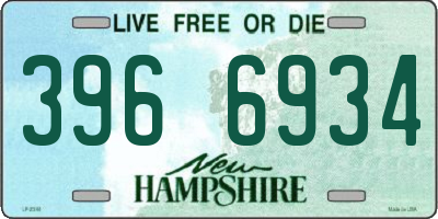 NH license plate 3966934