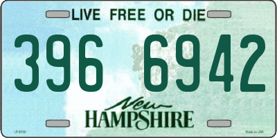 NH license plate 3966942