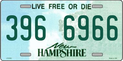 NH license plate 3966966