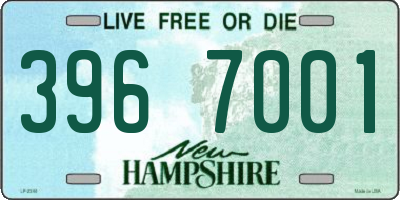NH license plate 3967001