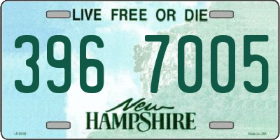 NH license plate 3967005
