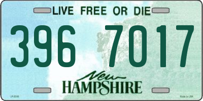 NH license plate 3967017