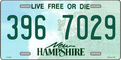 NH license plate 3967029