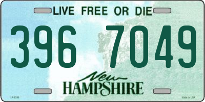 NH license plate 3967049