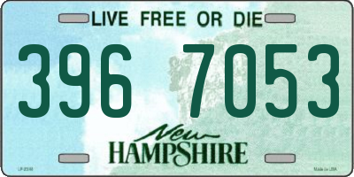 NH license plate 3967053