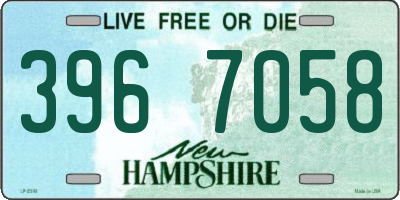 NH license plate 3967058