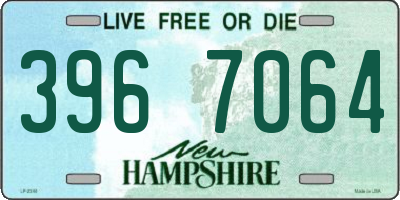 NH license plate 3967064