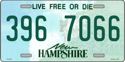 NH license plate 3967066