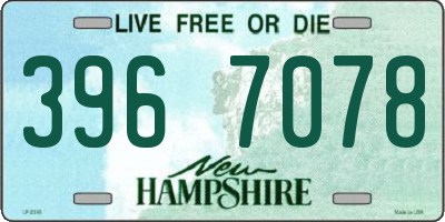 NH license plate 3967078