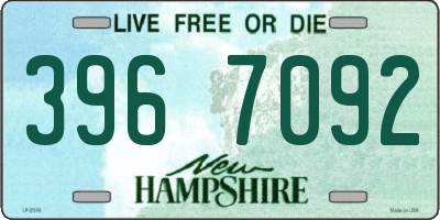 NH license plate 3967092