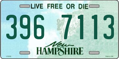 NH license plate 3967113