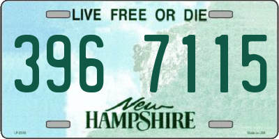 NH license plate 3967115
