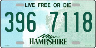 NH license plate 3967118