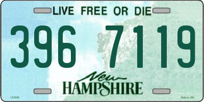 NH license plate 3967119