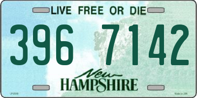 NH license plate 3967142