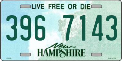 NH license plate 3967143