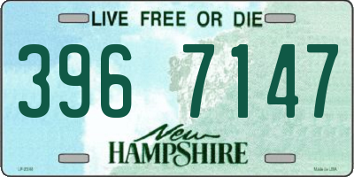 NH license plate 3967147