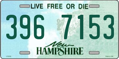 NH license plate 3967153