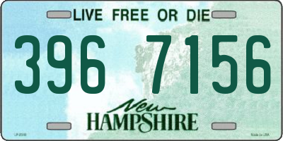 NH license plate 3967156