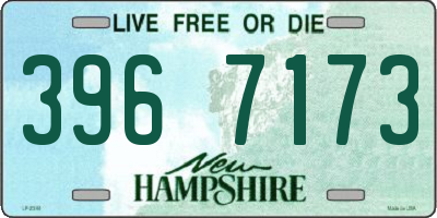 NH license plate 3967173
