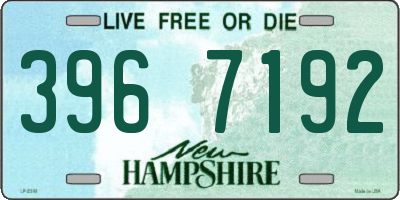 NH license plate 3967192