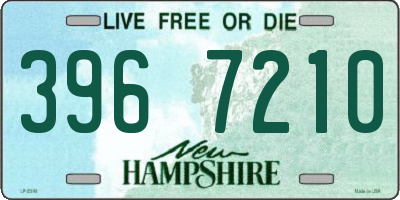 NH license plate 3967210
