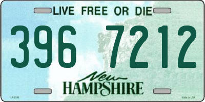NH license plate 3967212