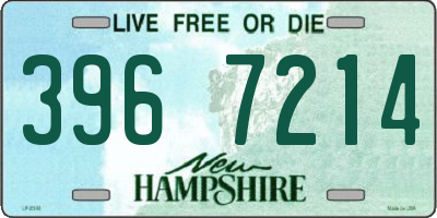NH license plate 3967214