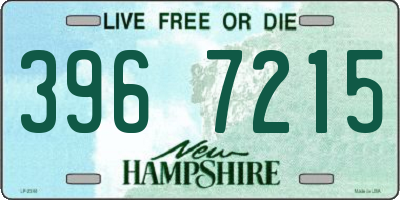 NH license plate 3967215